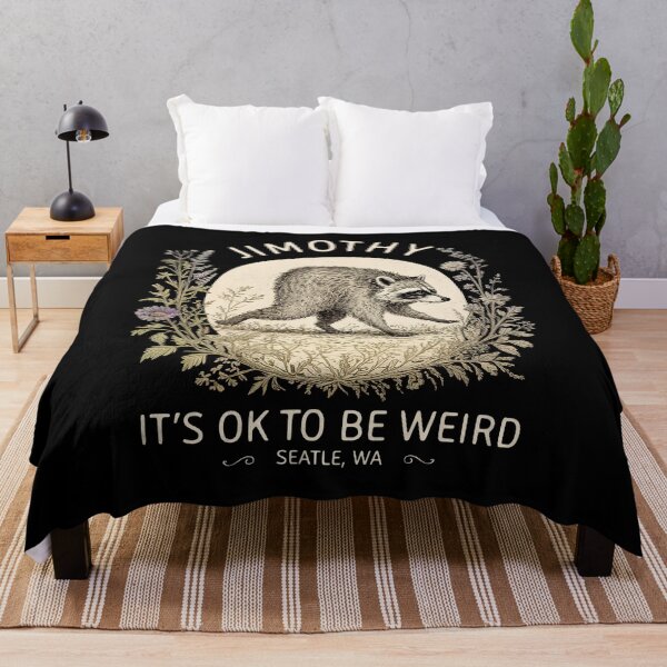 Item preview, Jimothy It's Ok to be Weird, Funny Viral Raccoon Meme designed and sold by studio-ssaam.