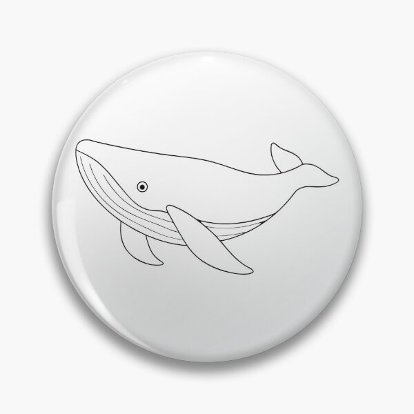 Item preview, Humpback Whale Friendly 1 Line Art Gift designed and sold by OneLine Studio.