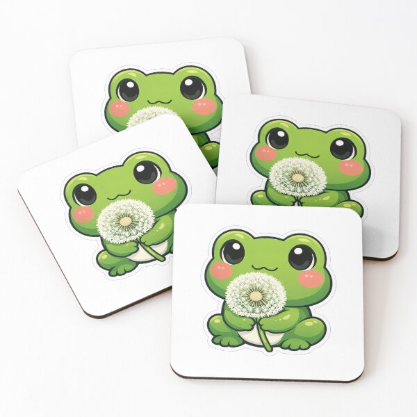 Item preview, Cute Little Frog Holding White Dandelion designed and sold by Owcomm.