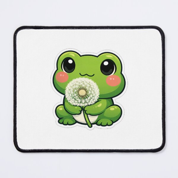 Item preview, Cute Little Frog Holding White Dandelion designed and sold by Owcomm.