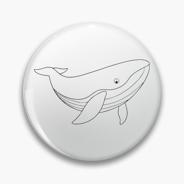 Item preview, Humpback Whale Elegant 2 Line Art Gift designed and sold by OneLine Studio.