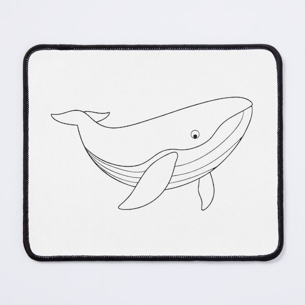 Item preview, Humpback Whale Elegant 2 Line Art Gift designed and sold by OneLine Studio.