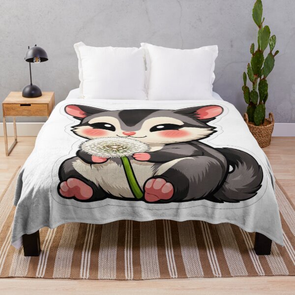 Item preview, Cute Sugar Glider Holding A Dandelion designed and sold by Owcomm.