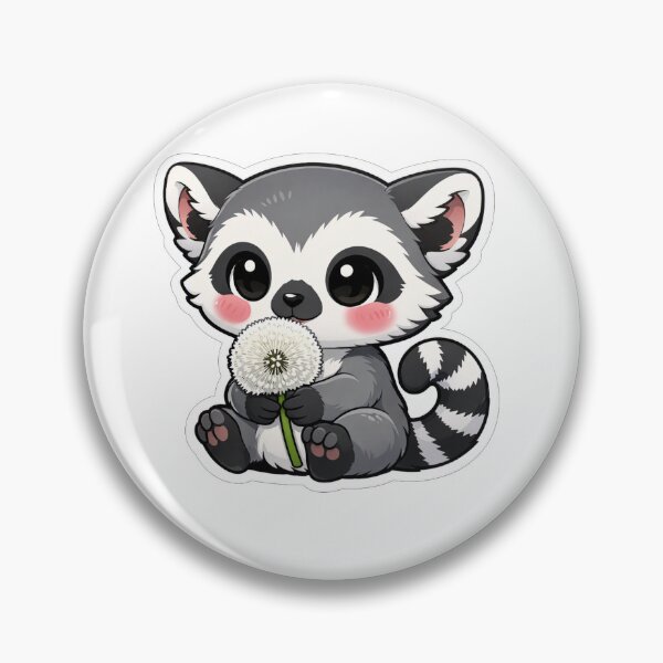 Item preview, Cute Little Lemur Holding White Dandelion designed and sold by Owcomm.