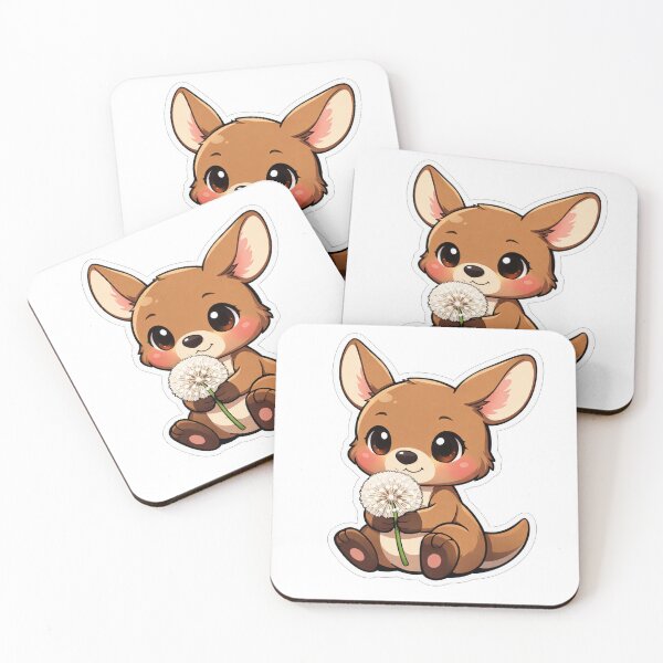Item preview, Cute Baby Kangaroo Holding A Dandelion designed and sold by Owcomm.