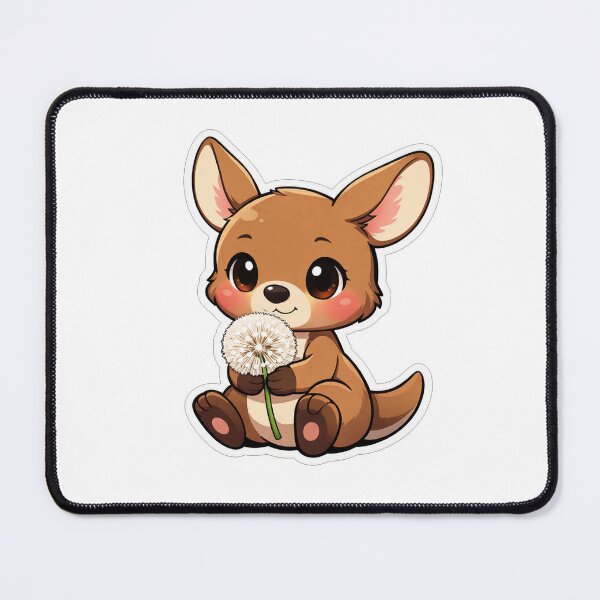 Item preview, Cute Baby Kangaroo Holding A Dandelion designed and sold by Owcomm.