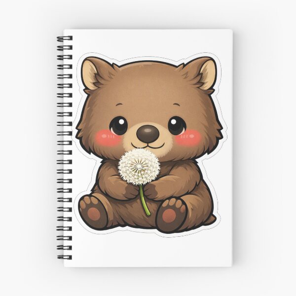 Item preview, Cute Little Wombat Holding A Dandelion designed and sold by Owcomm.