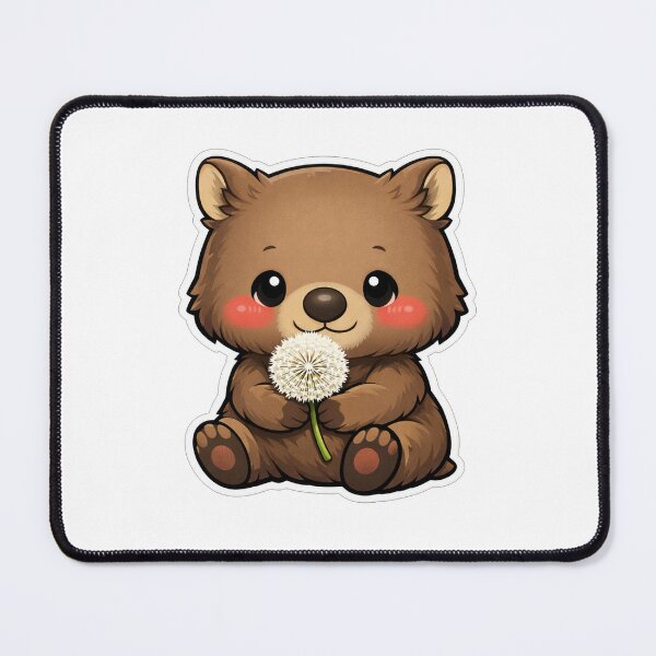 Item preview, Cute Little Wombat Holding A Dandelion designed and sold by Owcomm.