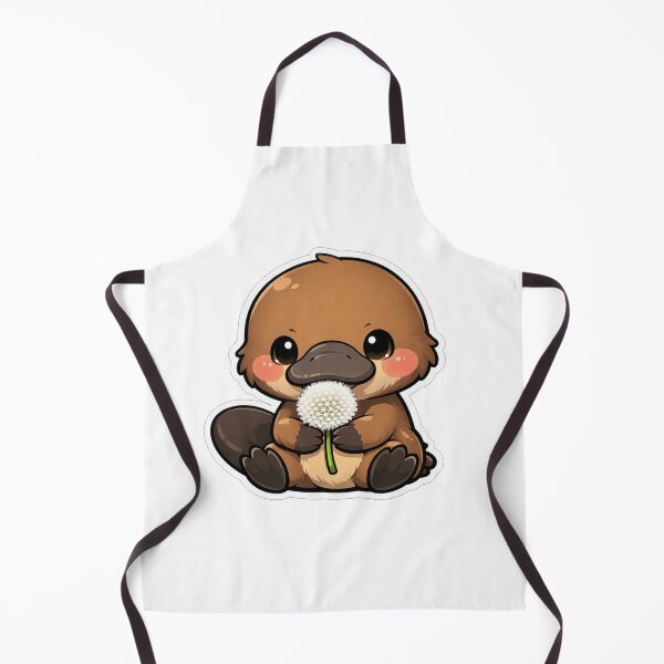 Item preview, Cute Baby Platypus Holding White Dandelion designed and sold by Owcomm.