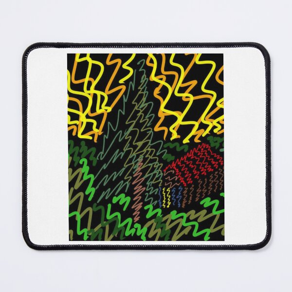 Item preview, Forest Cabin neon doodle, Electric landscape designed and sold by BlondelleWinny.