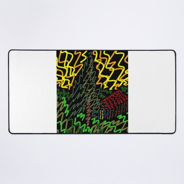 Item preview, Forest Cabin neon doodle, Electric landscape designed and sold by BlondelleWinny.