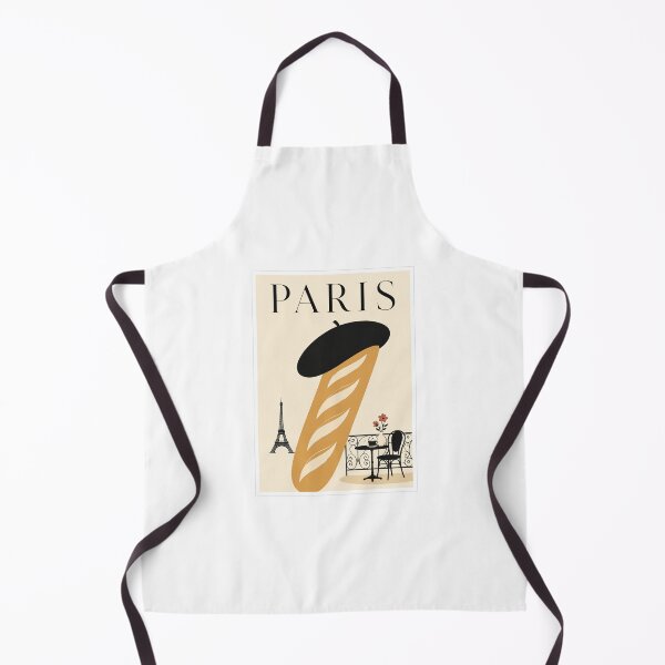 Aperçu de l'œuvre Affiche de voyage Paris Baguette Béret créée et vendue par Beyond Destinations.
