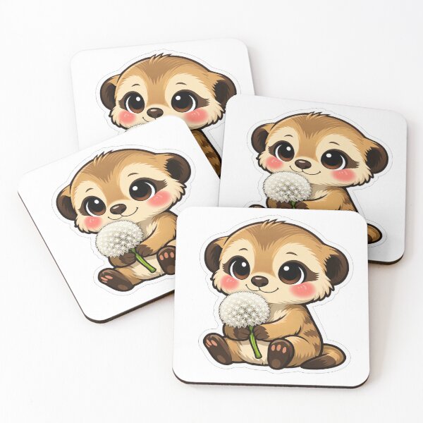 Item preview, Cute Baby Meerkat Holding A Dandelion designed and sold by Owcomm.