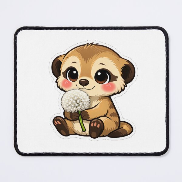 Item preview, Cute Baby Meerkat Holding A Dandelion designed and sold by Owcomm.