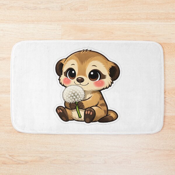 Item preview, Cute Baby Meerkat Holding A Dandelion designed and sold by Owcomm.