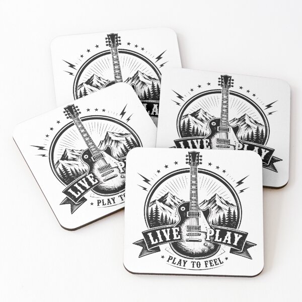 Item preview, Vintage Mountain Electric Guitar Rock Emblem  designed and sold by Jaideep Walia.