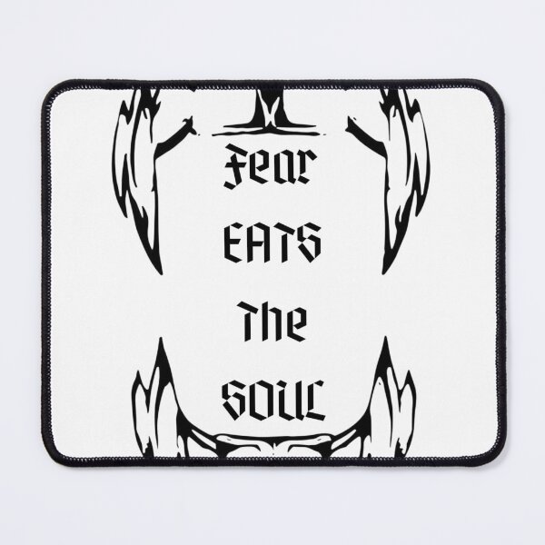 Item preview, "Fear Eats The Soul" Popular Quote Grunge Punk Gothic Dark Aesthetic Vampire Teeth designed and sold by CaribbeanClown.