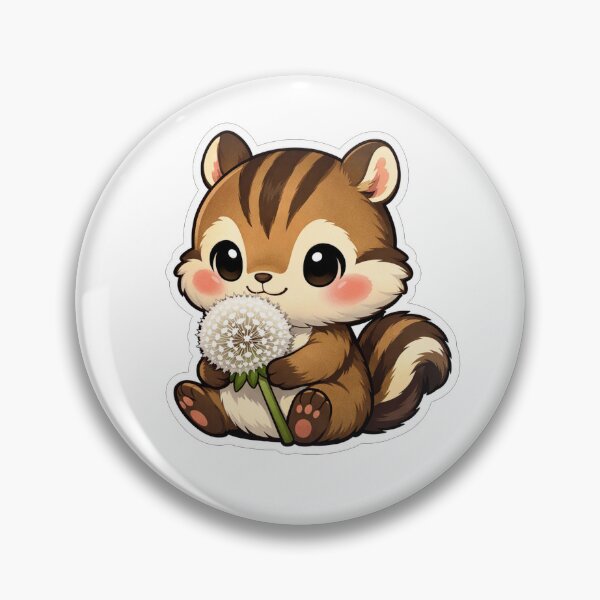Item preview, Cute Chipmunk Holding A White Dandelion designed and sold by Owcomm.