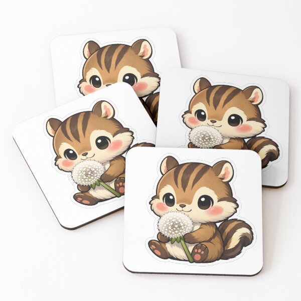 Item preview, Cute Chipmunk Holding A White Dandelion designed and sold by Owcomm.