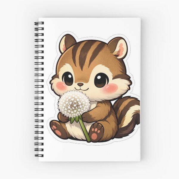 Item preview, Cute Chipmunk Holding A White Dandelion designed and sold by Owcomm.