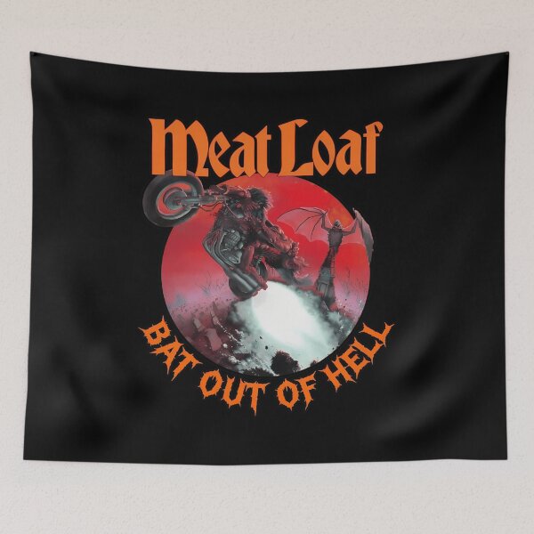 Item preview, Bat Out Of Hell Motorcycle Jet Retro Album Art designed and sold by Matastuffmerch.