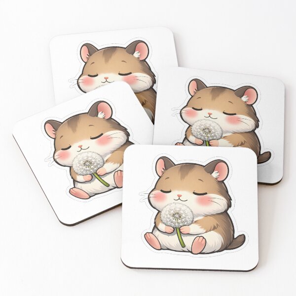 Item preview, Cute Hamster Holding A White Dandelion designed and sold by Owcomm.