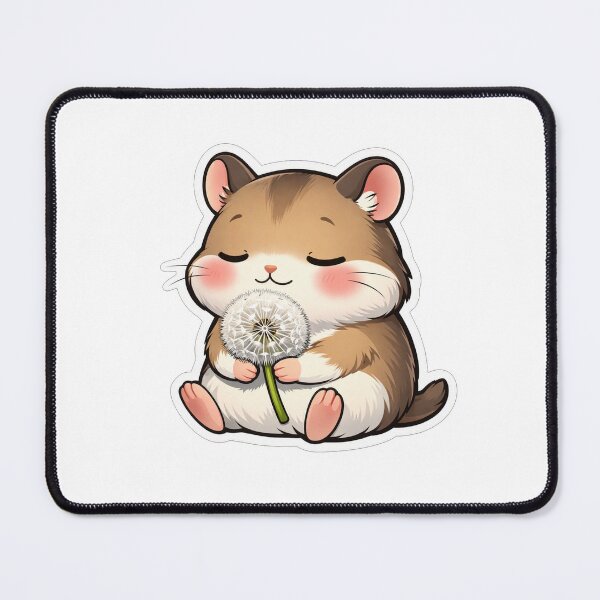 Item preview, Cute Hamster Holding A White Dandelion designed and sold by Owcomm.