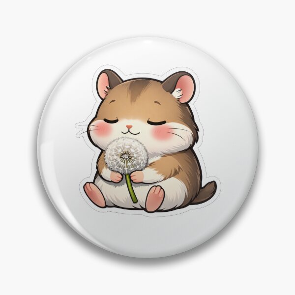 Item preview, Cute Hamster Holding A White Dandelion designed and sold by Owcomm.