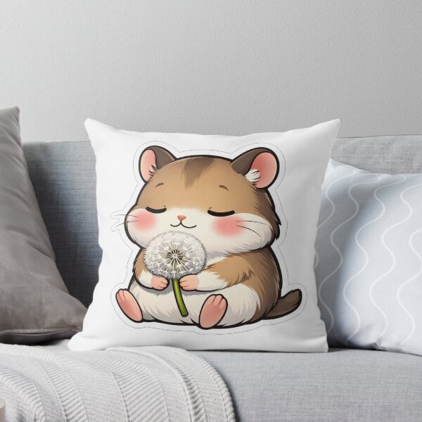 Item preview, Cute Hamster Holding A White Dandelion designed and sold by Owcomm.