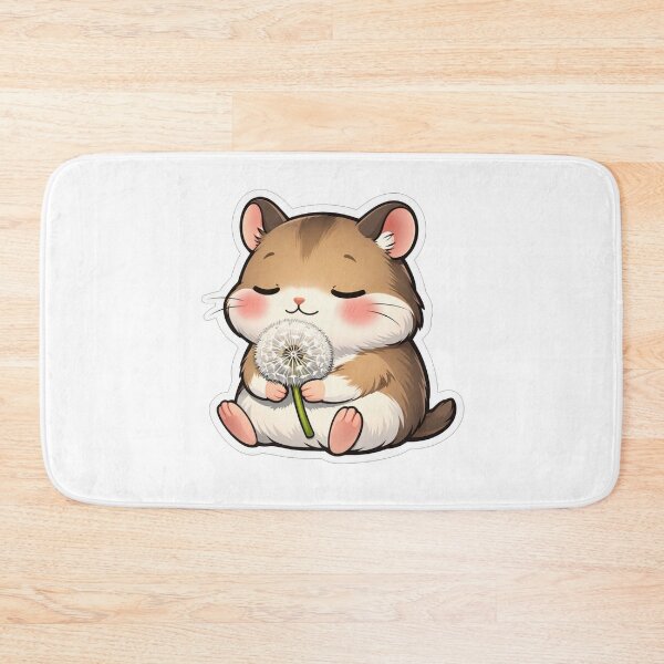 Item preview, Cute Hamster Holding A White Dandelion designed and sold by Owcomm.