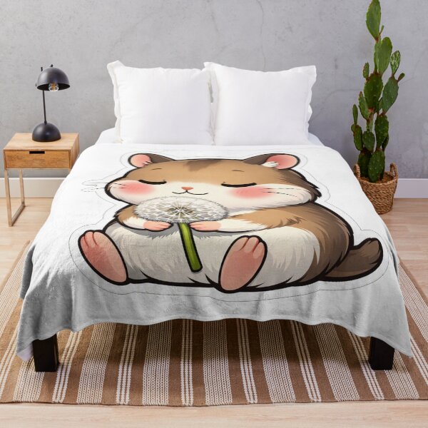 Item preview, Cute Hamster Holding A White Dandelion designed and sold by Owcomm.