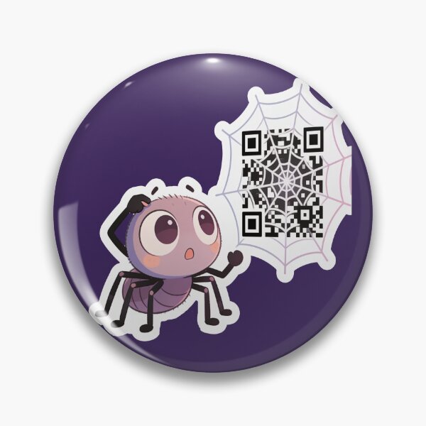 Item preview, Cute Spider Confused by QR Code in Halloween Web Kawaii Sticker designed and sold by OksArtStudio.