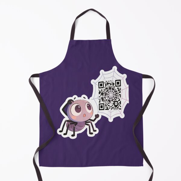 Item preview, Cute Spider Confused by QR Code in Halloween Web Kawaii Sticker designed and sold by OksArtStudio.