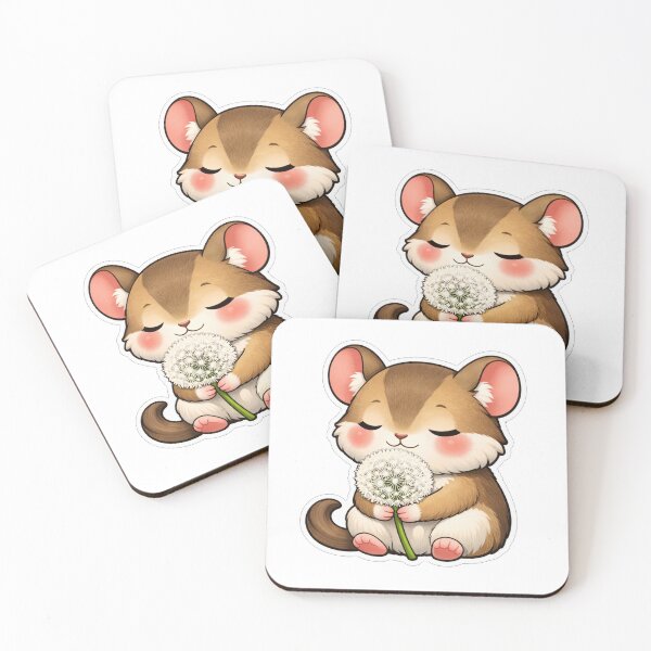 Item preview, Cute Little Mouse Hugging A Dandelion designed and sold by Owcomm.