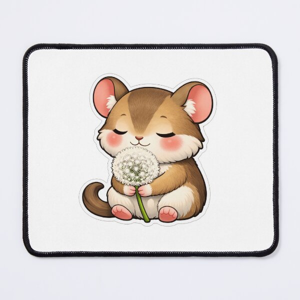 Item preview, Cute Little Mouse Hugging A Dandelion designed and sold by Owcomm.