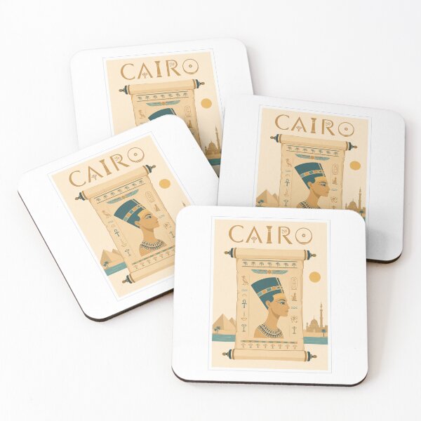 Item preview, Cairo Nefertiti Papyrus Travel Poster designed and sold by Beyond Destinations.