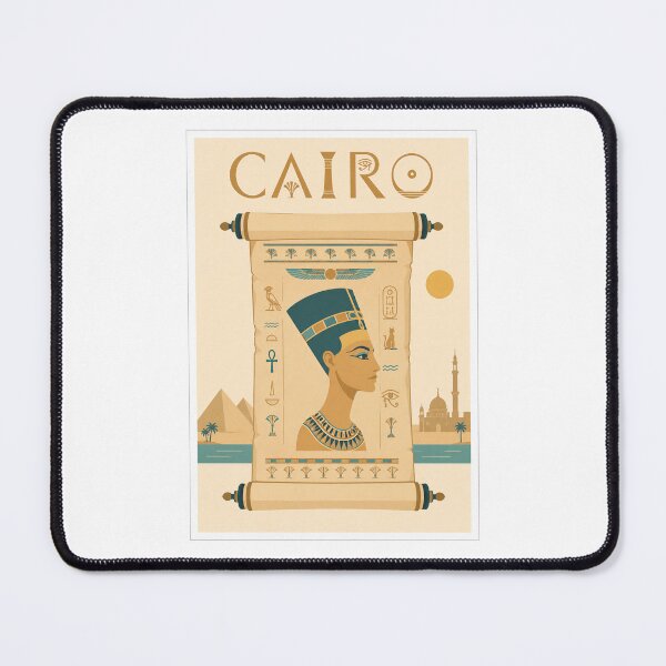 Item preview, Cairo Nefertiti Papyrus Travel Poster designed and sold by Beyond Destinations.