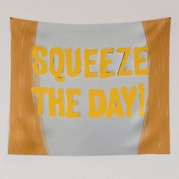 Item preview, Squeeze the day text designed and sold by Fayes4Art.