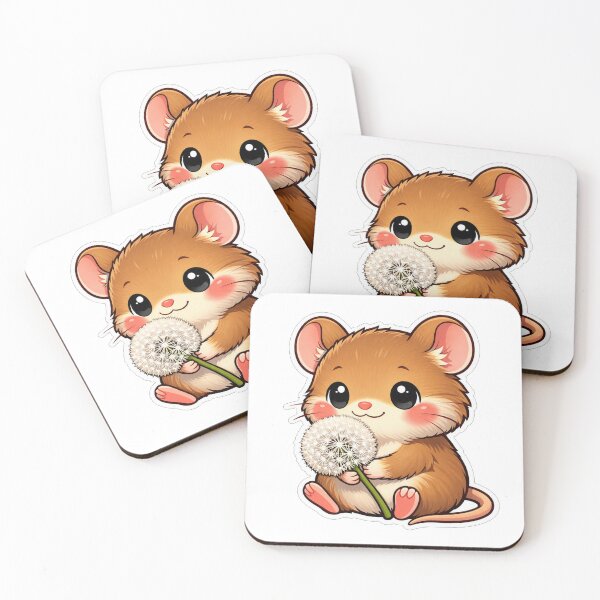 Item preview, Cute Little Mouse Holding A Dandelion designed and sold by Owcomm.