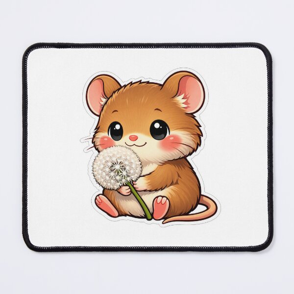Item preview, Cute Little Mouse Holding A Dandelion designed and sold by Owcomm.