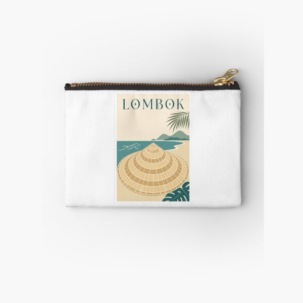 Item preview, Lombok Woven Beach Hat Travel Poster designed and sold by Beyond Destinations.