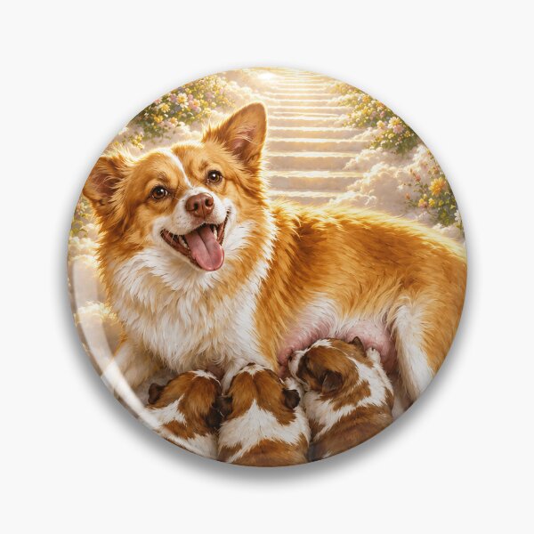Item preview, Justice for Wangwang “Heaven Mother Dog Nursing Puppies” Memorial Angel Gift designed and sold by CanvasFuse.