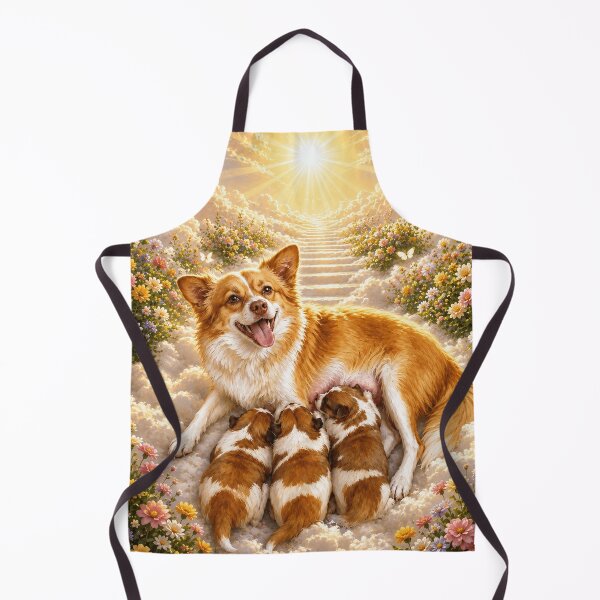Item preview, Justice for Wangwang “Heaven Mother Dog Nursing Puppies” Memorial Angel Gift designed and sold by CanvasFuse.
