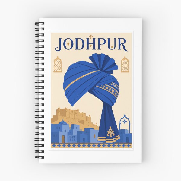Item preview, Jodhpur Blue Turban Travel Poster designed and sold by Beyond Destinations.