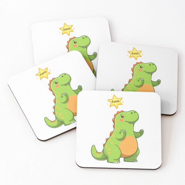 Item preview, ADHD Dinosaur Sticker – Focus? Never Heard of It – Cute T-Rex Art designed and sold by Flownow.
