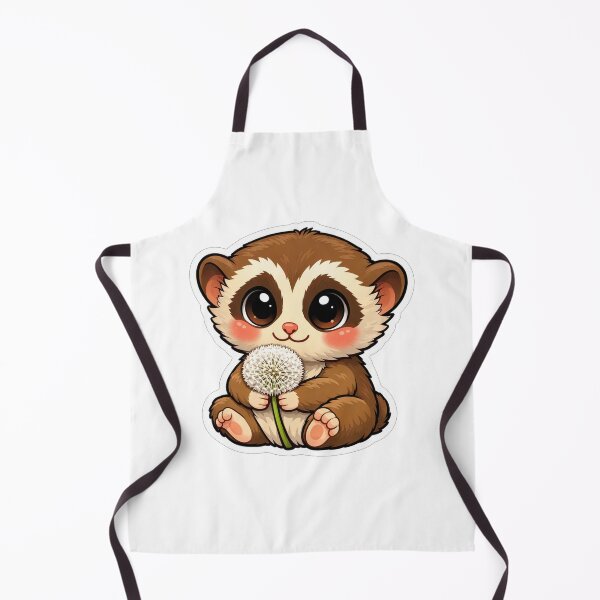 Item preview, Cute Baby Ferret Holding White Dandelion designed and sold by Owcomm.