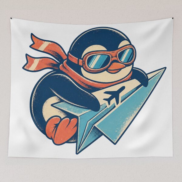 Item preview, Airplane-Mode Penguin – Offline Travel Creature designed and sold by yagniikd-.