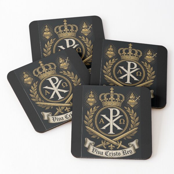 Item preview, Viva Cristo Rey Chi Rho Royal Crown Emblem designed and sold by Apostolic Art & Apparel.