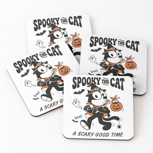 Item preview, Spooky the Cat - Vintage Halloween Retro Cartoon designed and sold by JoRealm.