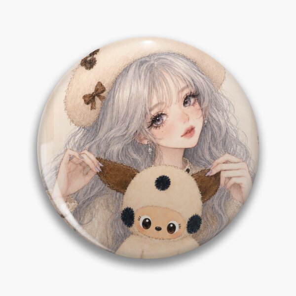 Item preview, Cute Girl With Chocolate Puppy designed and sold by RosettaRu.